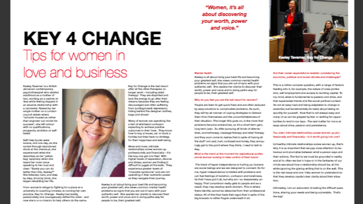 Connected Woman Business Magazine: Tips for women in love and business
