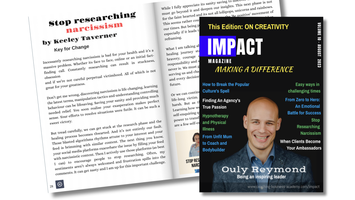Impact Magazine: Stop Researching Narcissism