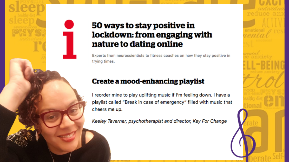 Stay positive in lockdown [PRESS: THE I PAPER]
