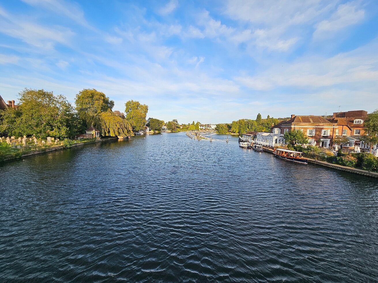 The River Thames at Marlow, beside the Bisham Abbey workshop venue